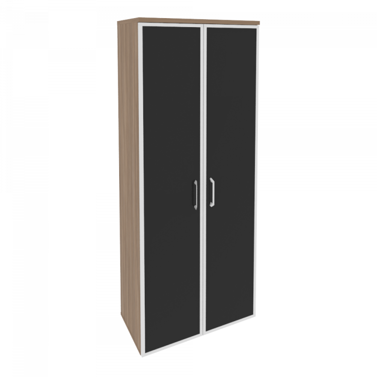 Onix Шкаф высокий широкий O.ST-1.10 R black Дуб Аризона/Стекло Black 800*420*1977