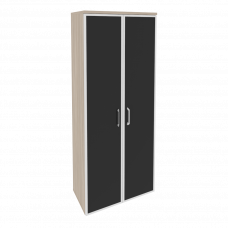 Onix Шкаф высокий широкий O.ST-1.10 R black Дуб Аттик/Cтекло Black 800*420*1977