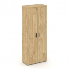 Style Project Шкаф высокий широкий SN.STS-108 Тиквуд Светлый/Черный Ручки 796*400*1982