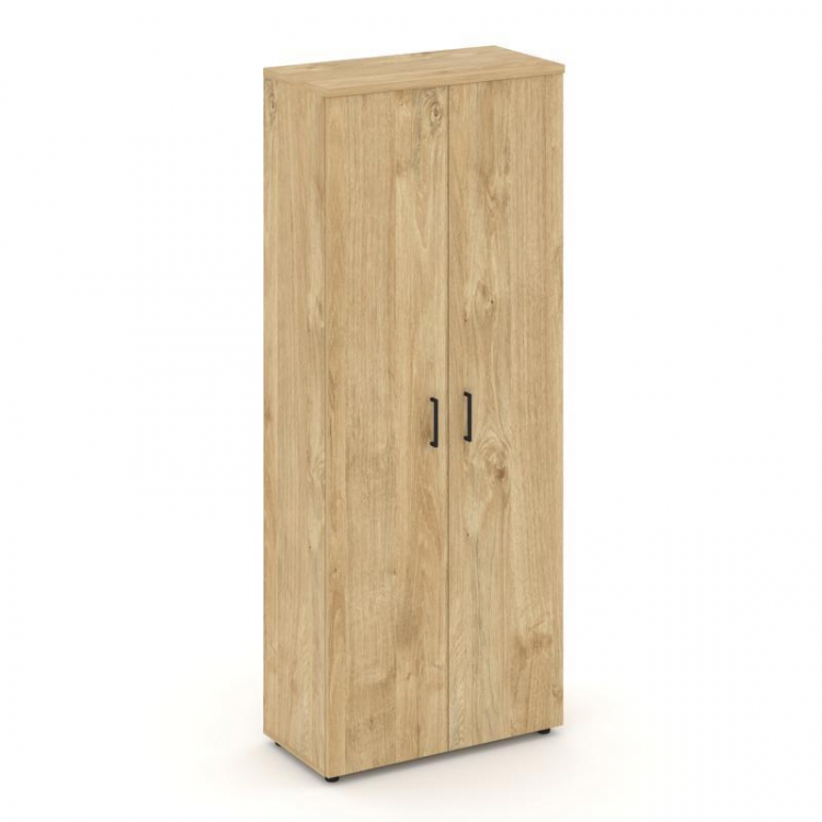 Style Project Шкаф высокий широкий SN.STS-108 Тиквуд Светлый/Черный Ручки 796*400*1982