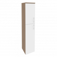 Onix Шкаф высокий узкий левый O.SU-1.8 (L) Дуб Аризона/Белый Бриллиант 400*420*1977