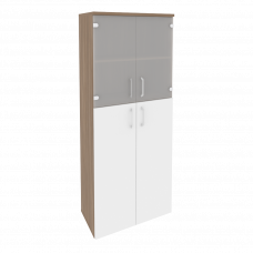 Onix Шкаф высокий широкий O.ST-1.7 Дуб Аризона/Белый Бриллиант 800*420*1977