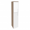 Onix Шкаф высокий узкий левый O.SU-1.7 R (L) white Дуб Аризона/Белый Бриллиант/Стекло White 400*420*