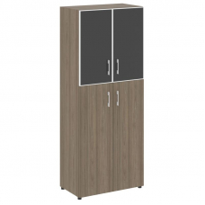 Yalta Шкаф LT.ST-1.7 R black Вяз Благородный/Стекло Black 800*450*1987