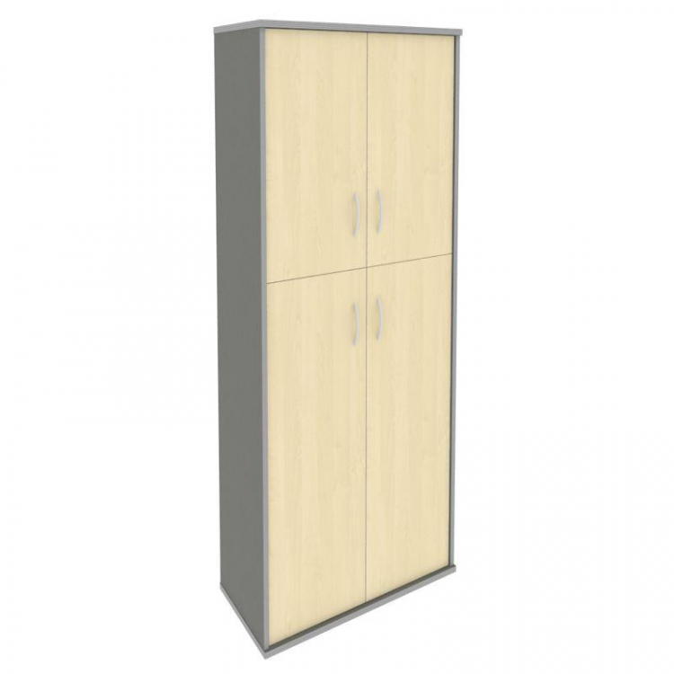 Riva Шкаф высокий широкий А.СТ-1.8 Клен Металлик NEW 770*365*1980