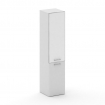 Cross Шкаф узкий высокий CRF.SU-101 (R) white Белый F/Белый Бриллиант UM/Лакобель Белый 450*460*2000