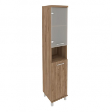 First Шкаф высокий узкий левый KSU-1.4 (L) Дуб Табак 401*432*2060