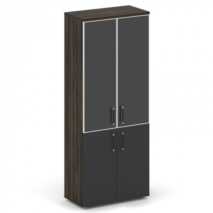 Shift Шкаф высокий широкий SK.ST-1.2R black Дуб Мали/Антрацит/Стекло Black 800*420*1977