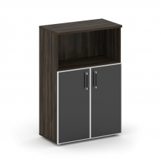 Shift Шкаф средний широкий SK.ST-2.2R black Дуб Мали/Стекло Black 800*420*1207