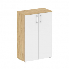 Shift Шкаф средний широкий SK.ST-2.3 Тиквуд Светлый/Белый Бриллиант 800*420*1207