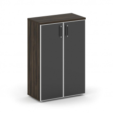 Shift Шкаф средний широкий SK.ST-2.4R black Дуб Мали/Стекло Black 800*420*1207