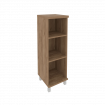 First Стеллаж средний узкий KSU-2 Дуб Табак 401*432*1260