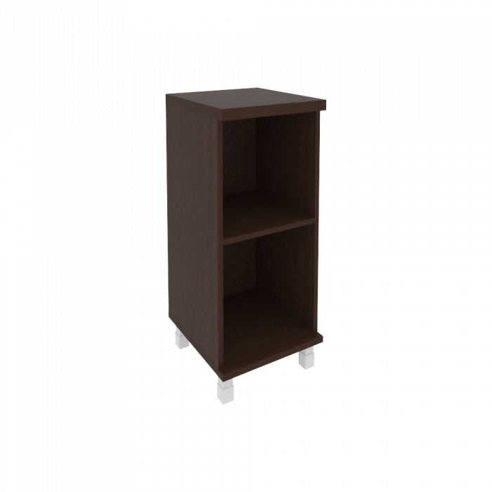 First Стеллаж низкий узкий KSU-3 Венге Цаво 401*432*958