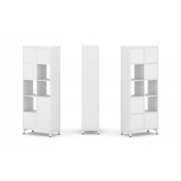 Style Project Набор стеллажа 1 сторон., 5 яр. SN.NS-521 Белый/Металл Белый 754*400*1982