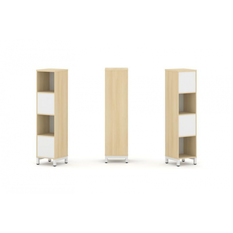 Style Project Набор стеллажа 2-х сторон., 4 яр. SN.NSD-411 Акация Лорка/Белый/Металл Белый 387*400*1