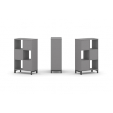 Стайл Проджект Набор стеллажа одностороннего, 3 яруса SN.NS-321 Серый Пепел/Металл Антрацит 754*400*