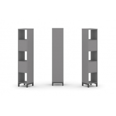 Стайл Проджект Набор стеллажа одностороннего, 5 ярусов SN.NS-511 Серый Пепел/Металл Антрацит 387*400