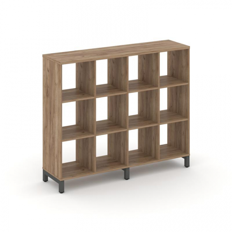 Style Project Каркас стеллажа 3 яр. SN.KS-340 Дуб Табак/Металл Антрацит 1488*400*1248