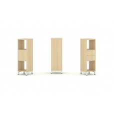 Style Project Набор стеллажа 1 сторон., 3 яр. SN.NS-311 Акация Лорка/Металл Белый 387*400*1248