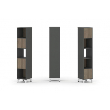 Style Project Набор стеллажа 2-х сторон., 5 яр. SN.NSD-511 Антрацит/Вяз Благородный/Металл Белый 387