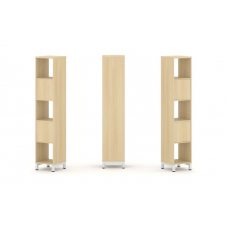 Style Project Набор стеллажа 1 сторон., 5 яр. SN.NS-511 Акация Лорка/Металл Белый 387*400*1982