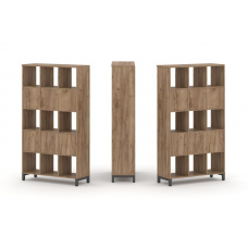 Style Project Набор стеллажа 2-х сторон., 5 яр. SN.NSD-531 Дуб Табак/Металл Антрацит 1121*400*1982