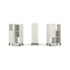 Style Project Набор стеллажа 2-х сторон., 3 яр. SN.NSD-321 Дуб Наварра/Металл Антрацит 754*400*1248