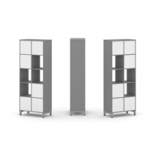 Стайл Проджект Набор стеллажа одностороннего, 5 ярусов SN.NS-521 Серый Пепел/Белый/Металл Серый 754*