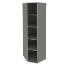 Riva Стеллаж уголовой с дверью А.СТ-1.10 Клен Металлик NEW 600*600*1975