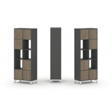 Style Project Набор стеллажа 1 сторон., 5 яр. SN.NS-521 Антрацит/Вяз Благородный/Металл Белый 754*40