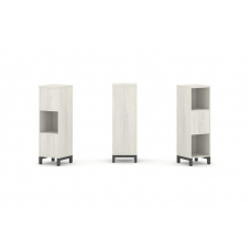 Style Project Набор стеллажа 2-х сторон., 3 яр. SN.NSD-311 Дуб Наварра/Металл Антрацит 387*400*1248