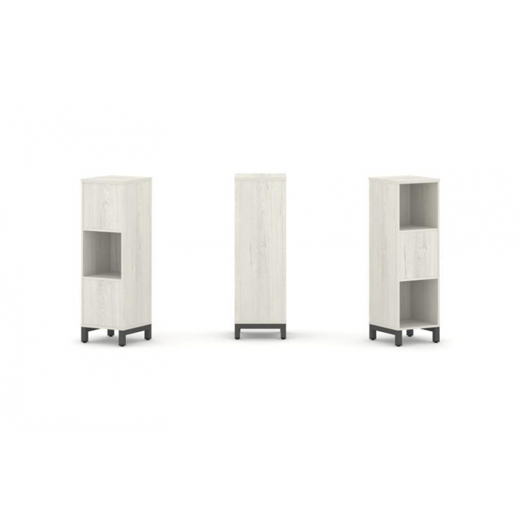 Style Project Набор стеллажа 2-х сторон., 3 яр. SN.NSD-311 Дуб Наварра/Металл Антрацит 387*400*1248