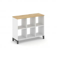 Style Project Каркас стеллажа 2 яр. SN.KS-230 Белый/Тиквуд Светлый/Металл Антрацит 1121*400*881