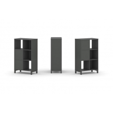 Style Project Набор стеллажа 2-х сторон., 3 яр. SN.NSD-321 Антрацит/Металл Антрацит 754*400*1248