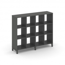 Style Project Каркас стеллажа 3 яр. SN.KS-340 Антрацит/Металл Антрацит 1488*400*1248