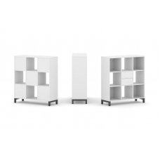 Style Project Набор стеллажа 1 сторон., 3 яр. SN.NS-331 Белый/Металл Антрацит 1121*400*1248