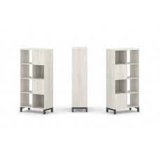 Style Project Набор стеллажа 2-х сторон., 4 яр. SN.NSD-421 Дуб Наварра/Металл Антрацит 754*400*1615