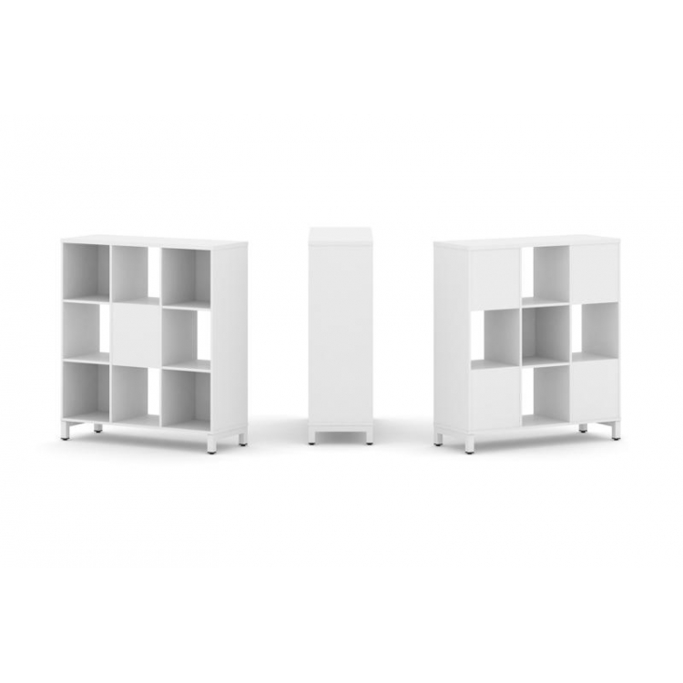 Style Project Набор стеллажа 2-х сторон., 3 яр. SN.NSD-331 Белый/Металл Белый 1121*400*1248