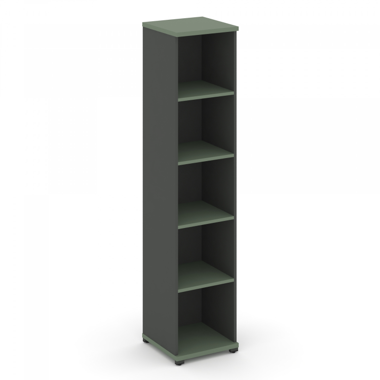 Concept Стеллаж 1 узкая секция, 5 ниш CN.STU.E-510 Кобо/Антрацит/Металл Антрацит 420*420*1922