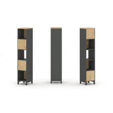 Style Project Набор стеллажа 2-х сторон., 5 яр. SN.NSD-511 Антрацит/Тиквуд Светлый/Металл Антрацит 3