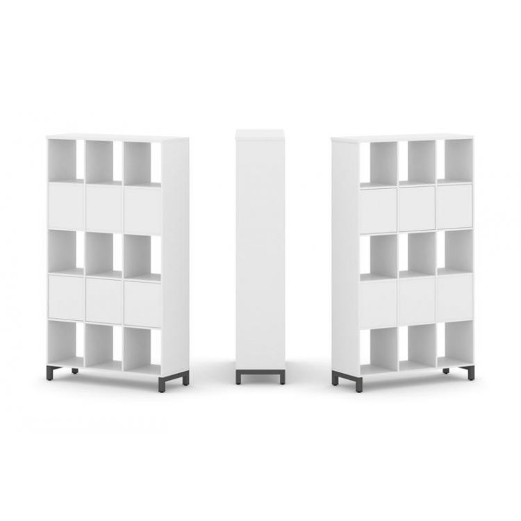 Style Project Набор стеллажа 2-х сторон., 5 яр. SN.NSD-531 Белый/Металл Антрацит 1121*400*1982