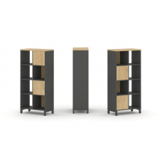 Style Project Набор стеллажа 2-х сторон., 4 яр. SN.NSD-421 Антрацит/Тиквуд Светлый/Металл Антрацит 7