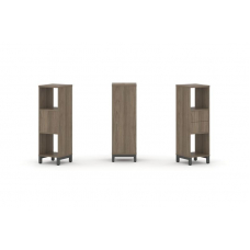 Style Project Набор стеллажа 1 сторон., 3 яр. SN.NS-311 Вяз Благородный/Металл Антрацит 387*400*1248