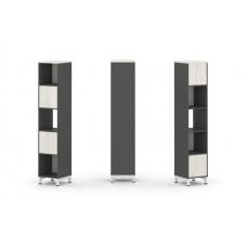 Style Project Набор стеллажа 2-х сторон., 5 яр. SN.NSD-511 Антрацит/Дуб Наварра/Металл Белый 387*400