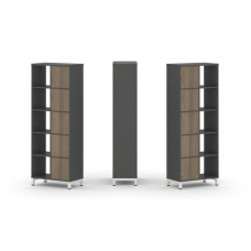 Style Project Набор стеллажа 2-х сторон., 5 яр. SN.NSD-521 Антрацит/Вяз Благородный/Металл Белый 754