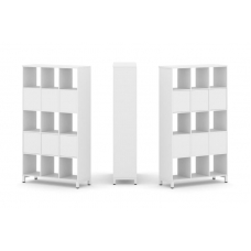 Style Project Набор стеллажа 2-х сторон., 5 яр. SN.NSD-531 Белый/Металл Белый 1121*400*1982