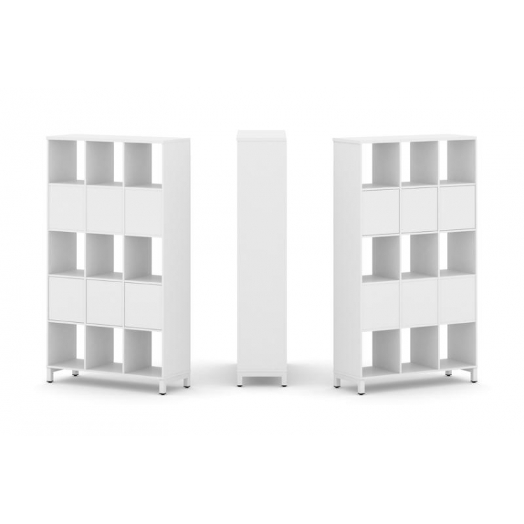 Style Project Набор стеллажа 2-х сторон., 5 яр. SN.NSD-531 Белый/Металл Белый 1121*400*1982