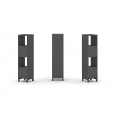 Style Project Набор стеллажа 1 сторон., 4 яр. SN.NS-411 Антрацит/Металл Антрацит 387*400*1615