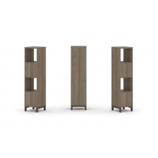 Style Project Набор стеллажа 1 сторон., 4 яр. SN.NS-411 Вяз Благородный/Металл Антрацит 387*400*1615