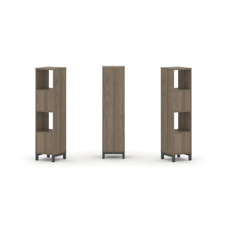 Style Project Набор стеллажа 1 сторон., 4 яр. SN.NS-411 Вяз Благородный/Металл Антрацит 387*400*1615